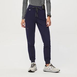 FIGS High Waisted Zamora™ Jogger Scrub Pants CLASSIC NAVY